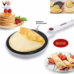 AVINAS AV-5208 Electric Nonstick Crepe Maker For Crepes,Pancakes,Tortillas with Batter Bowl Safety anfd health of non-stick coating Integrated bakelite